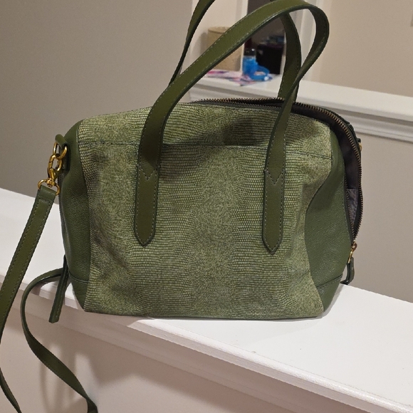 Fossil Green Satchel and Wallet Set - Picture 4 of 4